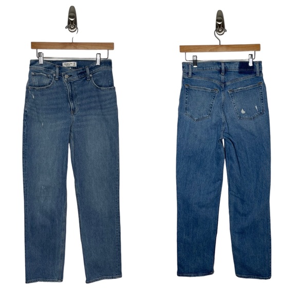 Abercrombie & Fitch Denim - Abercrombie | Curve Love 90’s Straight Ultra High Rise 28/6 Criss Cross